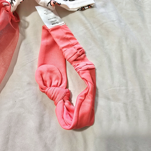 NEW! Hello Kitty Toddle Tutu Dress with Headband Set Size 12 - 18 M - Picture 6 of 9